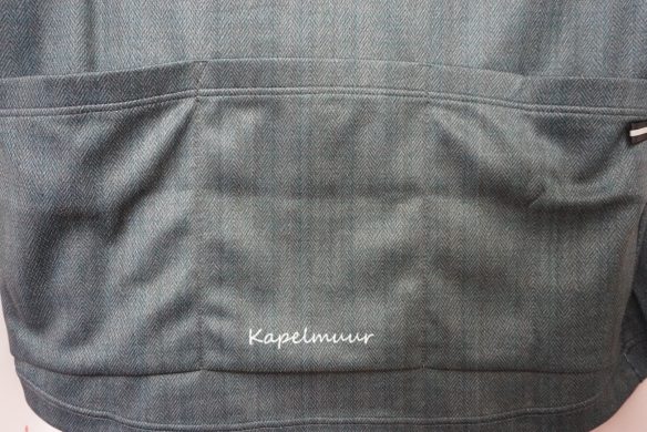 (カペルミュール)KAPELMUUR サイクリング 半袖ボタンダウンジャージ ヘリンボーン