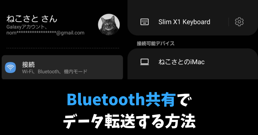 Bluetooth共有する方法