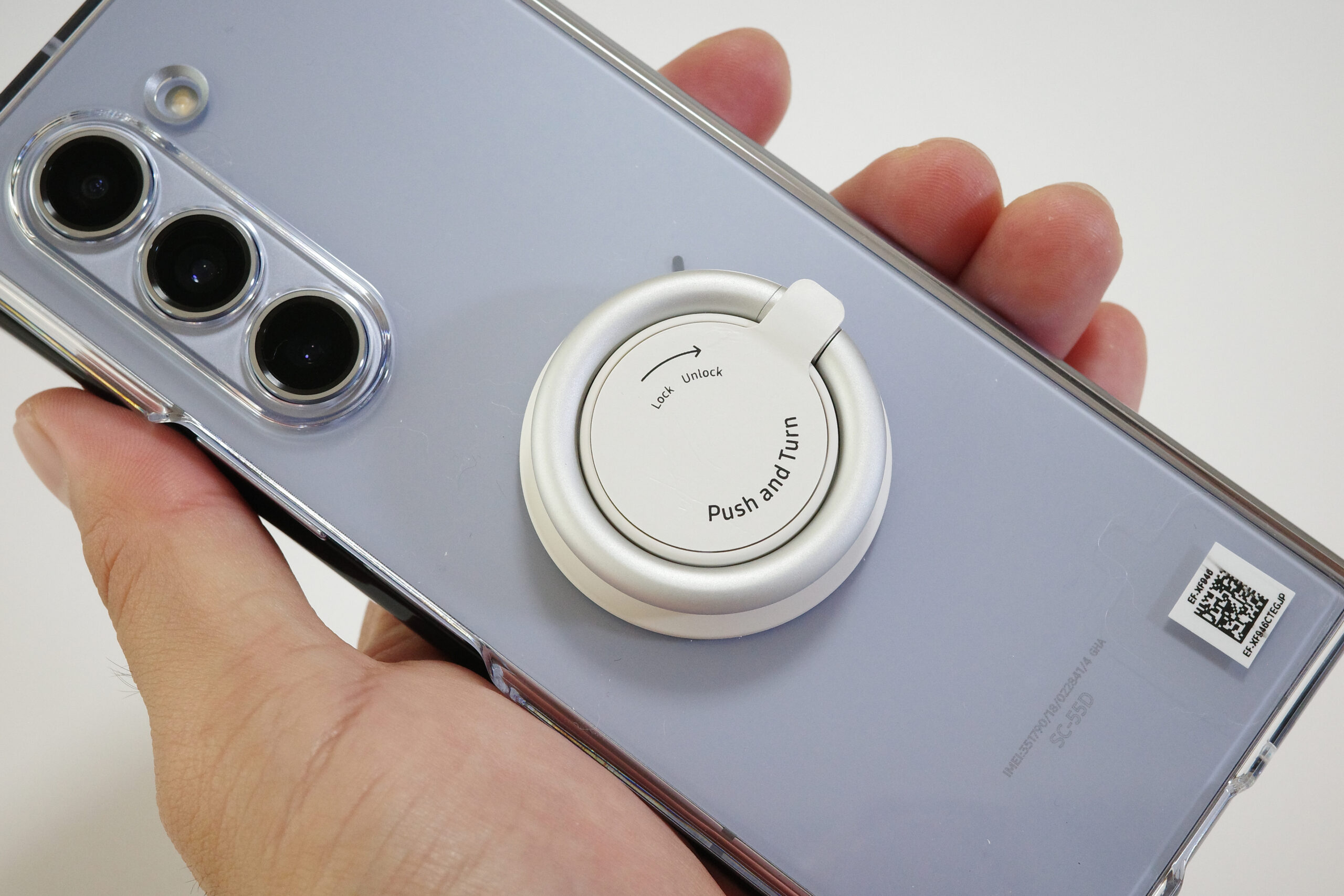 レビュー Galaxy Z Fold5 Clear Gadget Case：スマホリングとしては